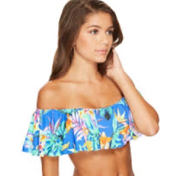 Anthropologie Maaji Off Shoulder Bikini Top Sz M - Picture 1 of 9